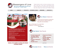 Tablet Screenshot of messengersoflove.com